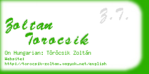 zoltan torocsik business card