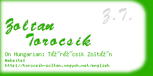 zoltan torocsik business card